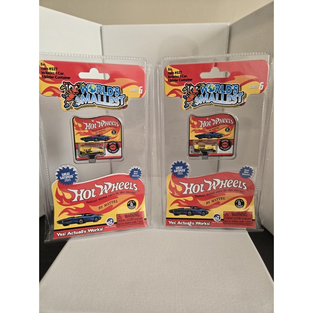 Worlds Smallest Hot Wheels lot of 2  Item #527 GREAT GATSPEED 2015 SEALED NEW